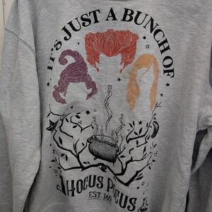 Gray Hocus Pocus Graphic Sweatshirt